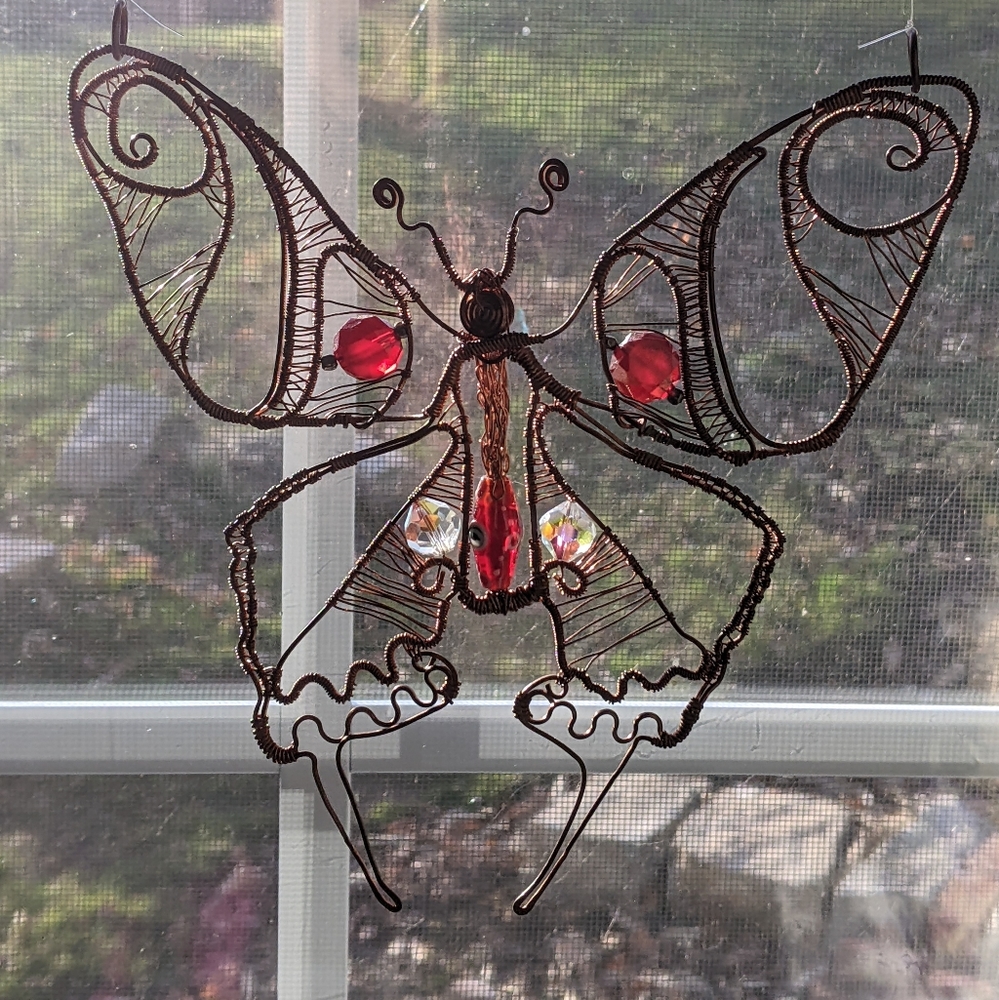 Artisan Suncatcher Butterfly Ornament - Picture 11 of 11